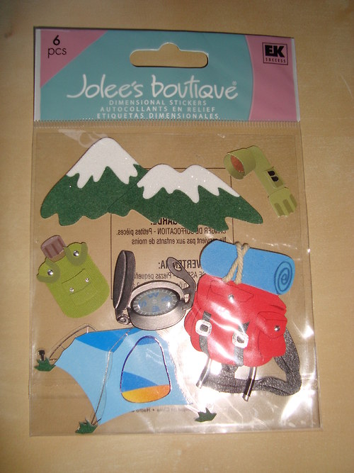 Camping 3D samolepky nálepky scrapbooking — foto 2