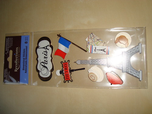Paris 3D samolepky nálepky scrapbook — foto 3