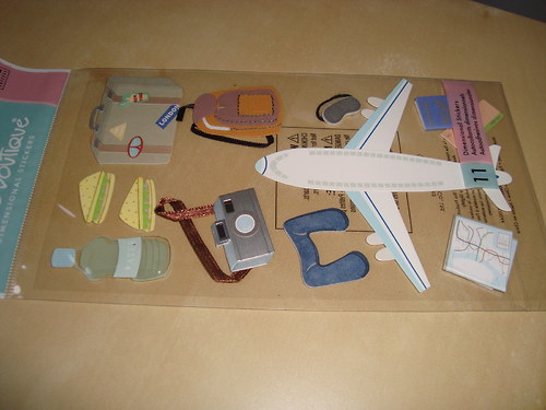 Cestování 3D samolepky scrapbook — foto 3