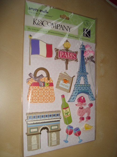Paris 3D samolepky nálepky scrapbook — foto 2