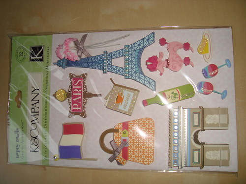 Paris 3D samolepky nálepky scrapbook — foto 3