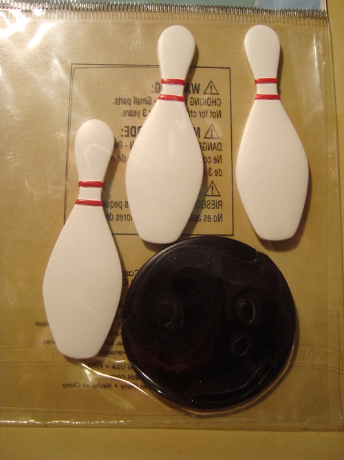 Bowling 3D samolepky scrapbook — foto 2