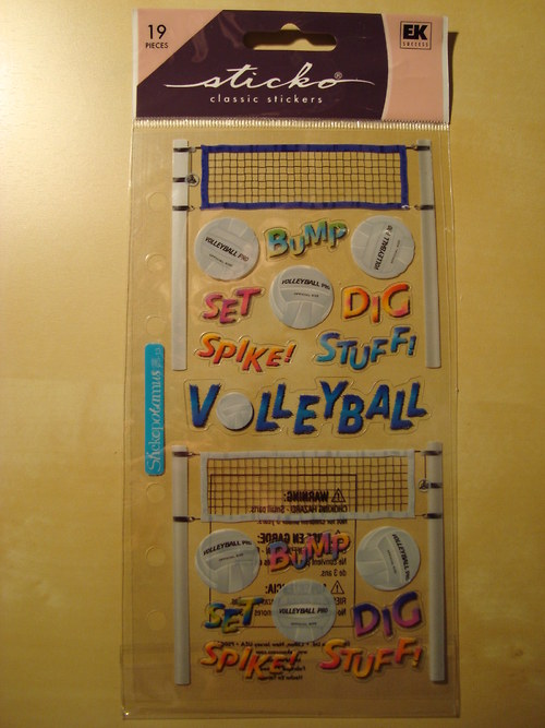 Volejbal samolepky scrapbook — foto 2
