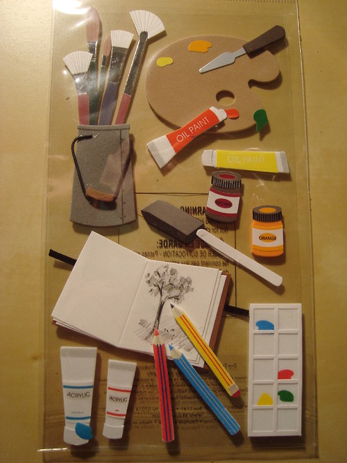 Malování 3D samolepky scrapbook — foto 2