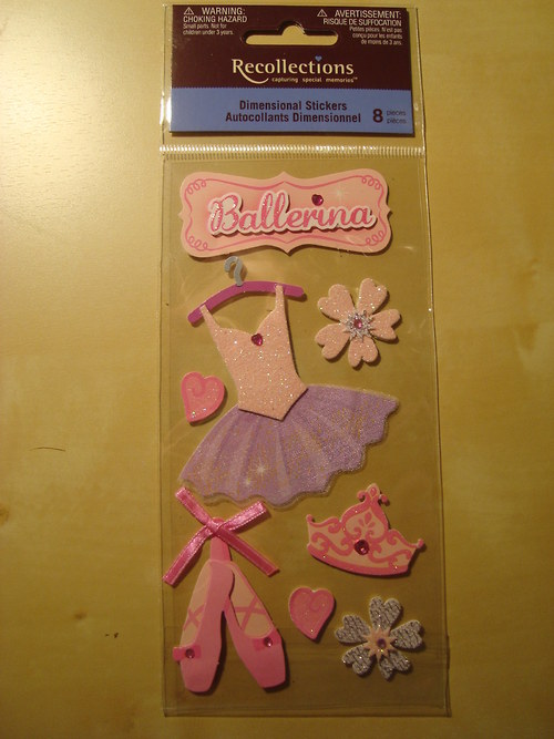 Balerina 3D samolepky scrapbooking — foto 2