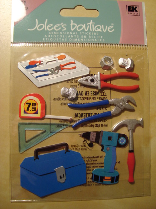 Nářadí 3D samolepky scrapbook — foto 2