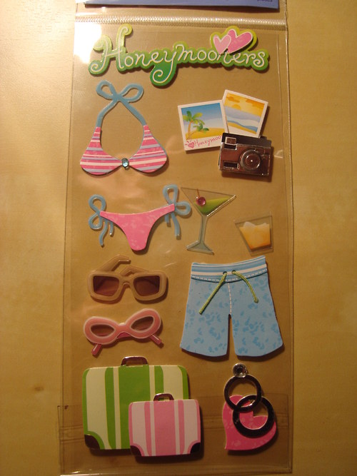 Svatební cesta 3D samolepky scrapbook — foto 3