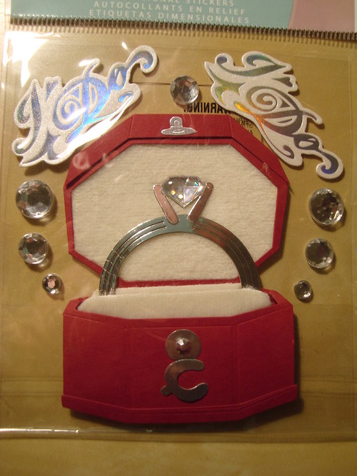 Zásnuby 3D samolepky scrapbook — foto 4