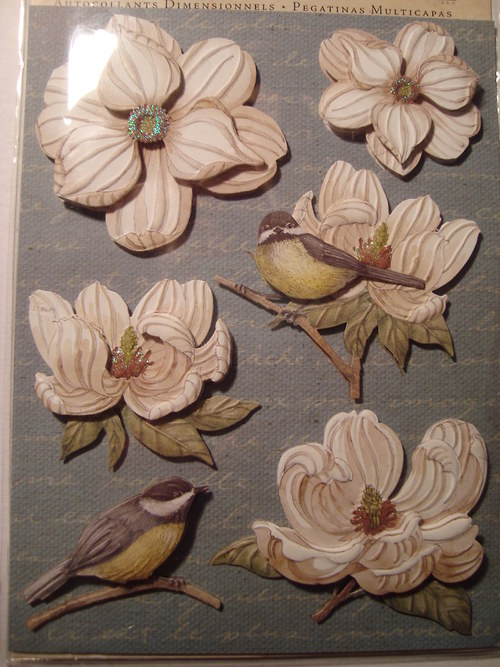 Květiny 3D samolepky scrapbook — foto 2