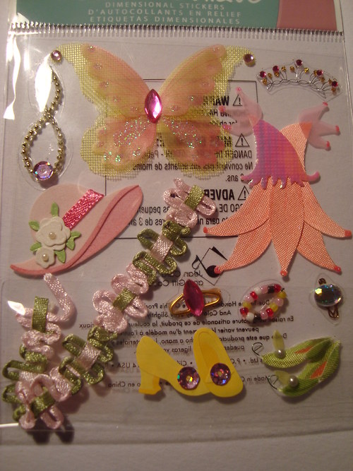 Princezna 3D samolepky scrapbook — foto 2