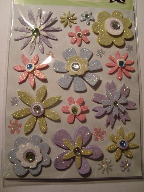 Květiny 3D samolepky scrapbook — foto 2
