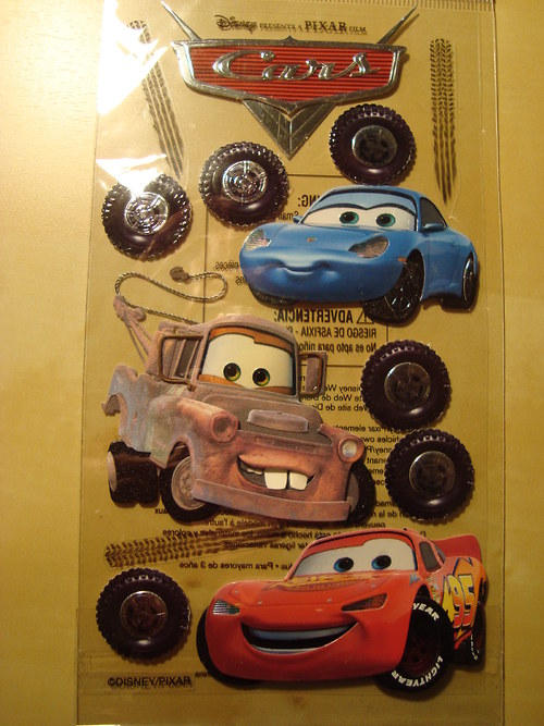 Cars 3D samolepky scrapbook — foto 2
