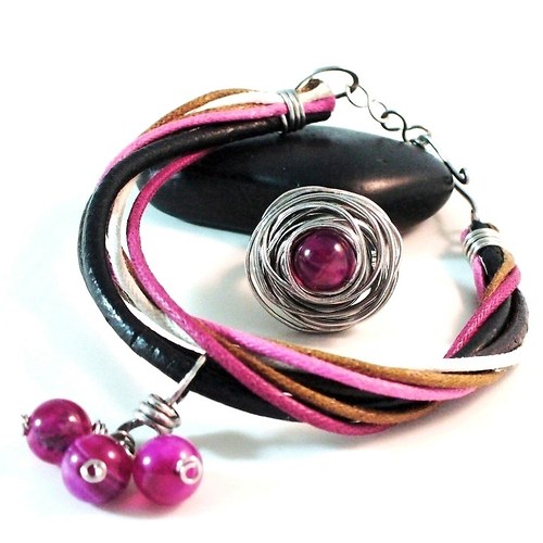 Náušnice - Horké maliny se šlehačkou — foto 3