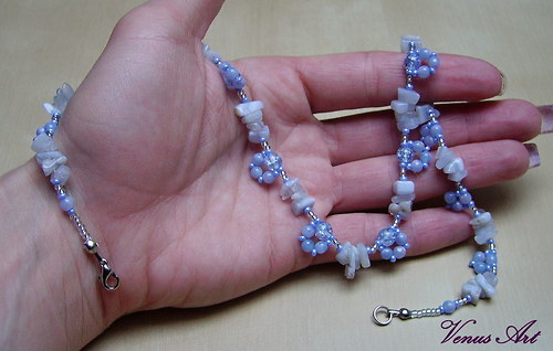 Náhrdelník s minerály "Chalcedon" — foto 2