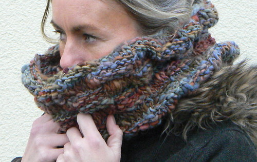 Pletená šála nákrčník freeform — foto 4