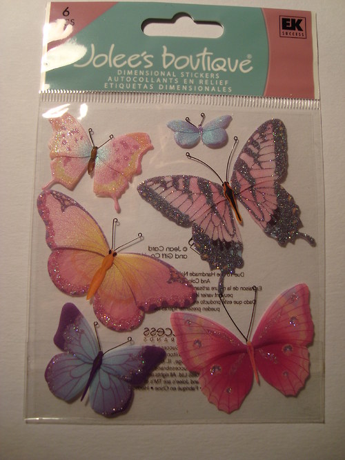 Motýli 3D samolepky scrapbook — foto 3