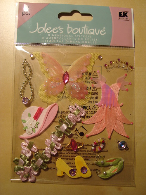 Princezna 3D samolepky scrapbook — foto 3