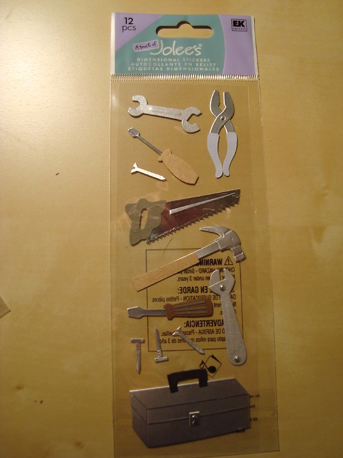 Nářadí 3D samolepky scrapbook — foto 2