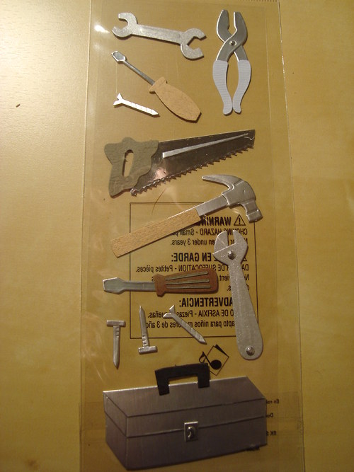 Nářadí 3D samolepky scrapbook — foto 3