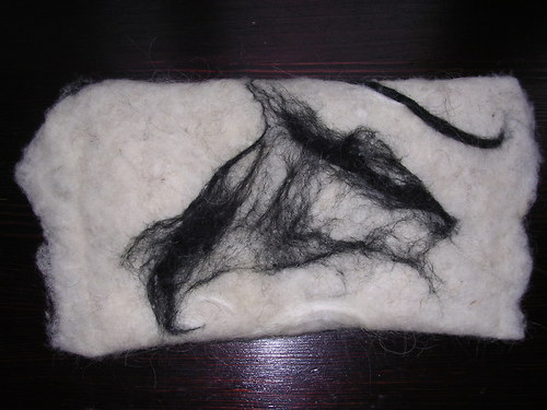 Sněhová taštička-obal plstěný na tablet,čtečku — foto 2