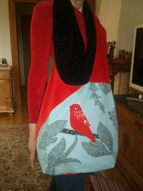 Taška přes rameno " Red bird" — foto 3