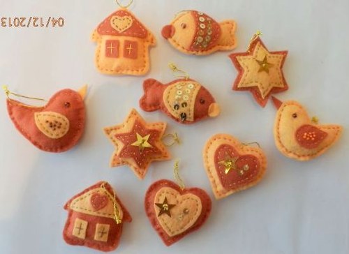 Vánoční filcové perníčky — foto 3