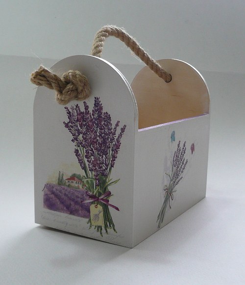 Dřevěný box - Levandule — foto 2