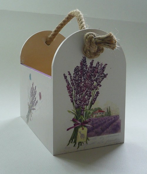 Dřevěný box - Levandule — foto 3