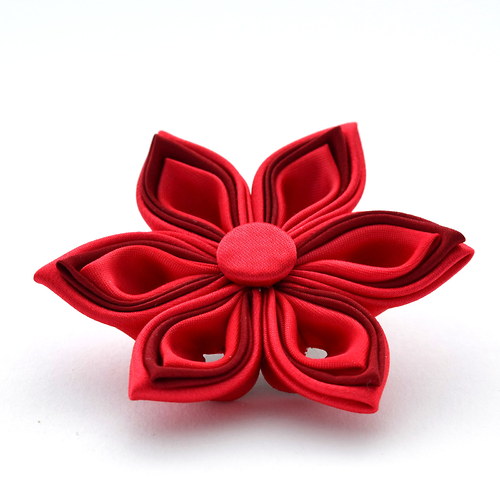Kanzashi brož Satu — foto 3