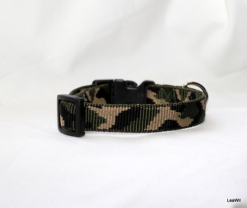 Obojek popruh maskáč/camo 2cm — foto 3