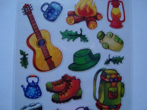 Camping samolepky scrapbooking — foto 4