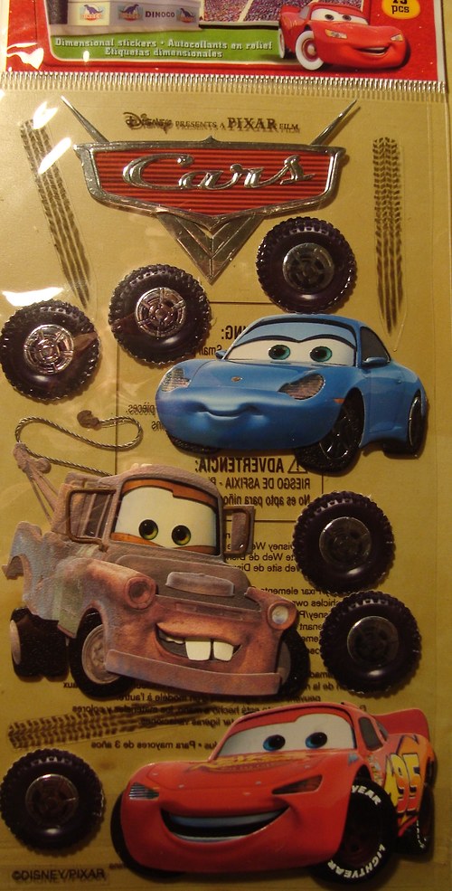 Cars 3D samolepky scrapbook — foto 3
