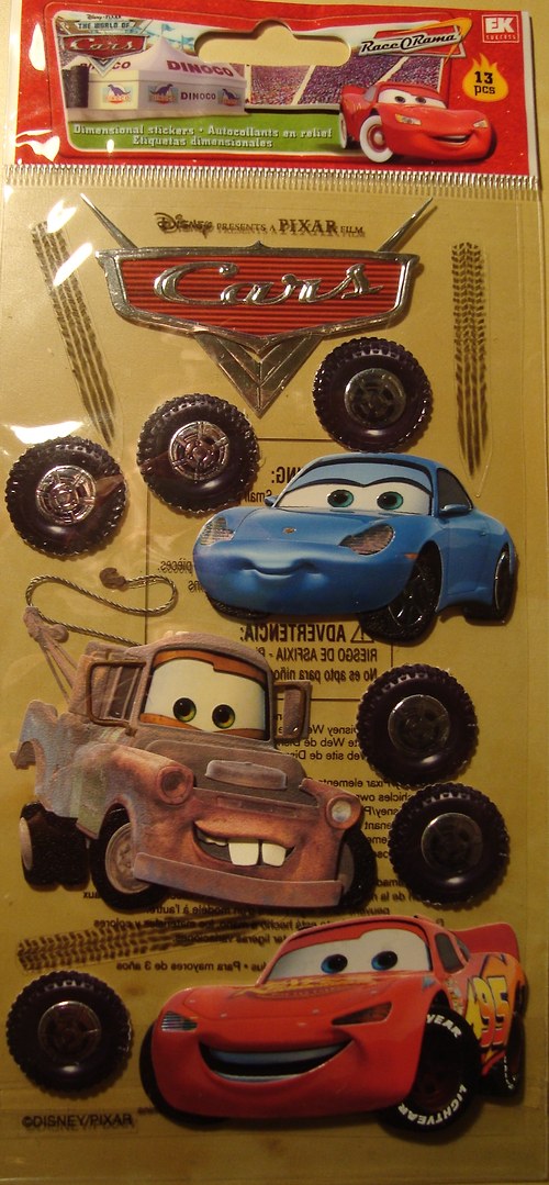 Cars 3D samolepky scrapbook — foto 4