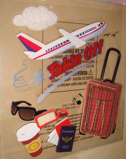 Cestování 3D samolepky scrapbook — foto 3