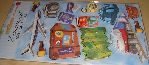 Cestování, 3D samolepky scrapbooking — foto 3