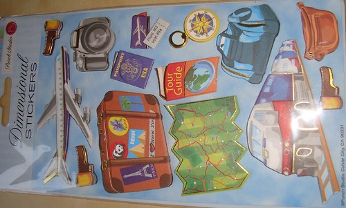 Cestování, 3D samolepky scrapbooking — foto 4