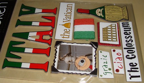 Italy 3D samolepky scrapbooking — foto 3