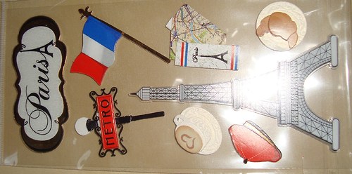 Paris 3D samolepky nálepky scrapbook — foto 6