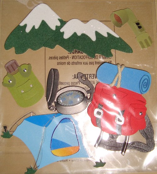 Camping 3D samolepky nálepky scrapbooking — foto 4