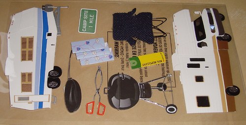 Kemping 3D nálepky samolepky scrapbooking — foto 5