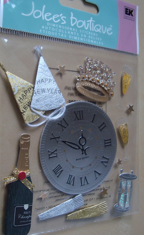 Nový rok 3D samolepky nálepky scrapbook — foto 4