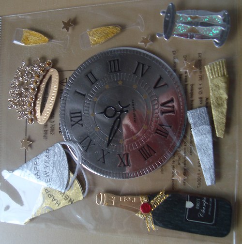 Nový rok 3D samolepky nálepky scrapbook — foto 5