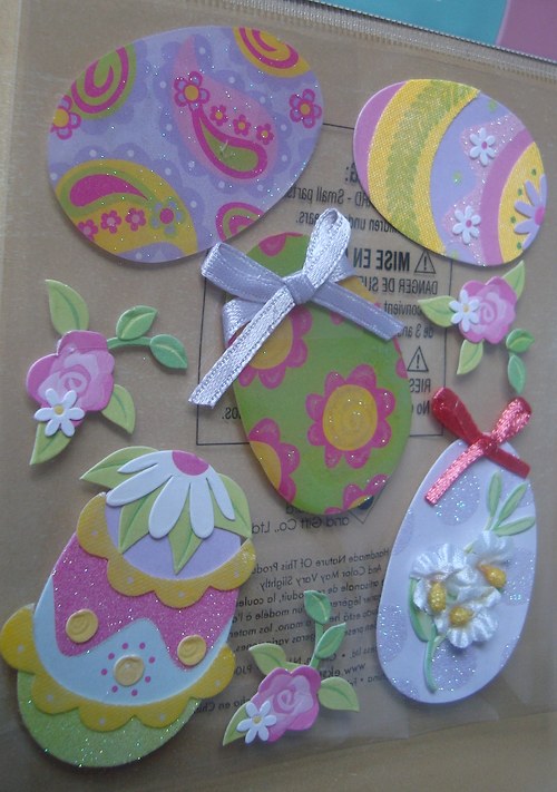 Velikonoční vejce 3D samolepky scrapbook — foto 3