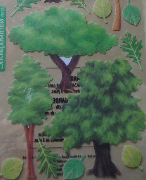 Stromy vellum samolepky nálepky scrapbooking — foto 3