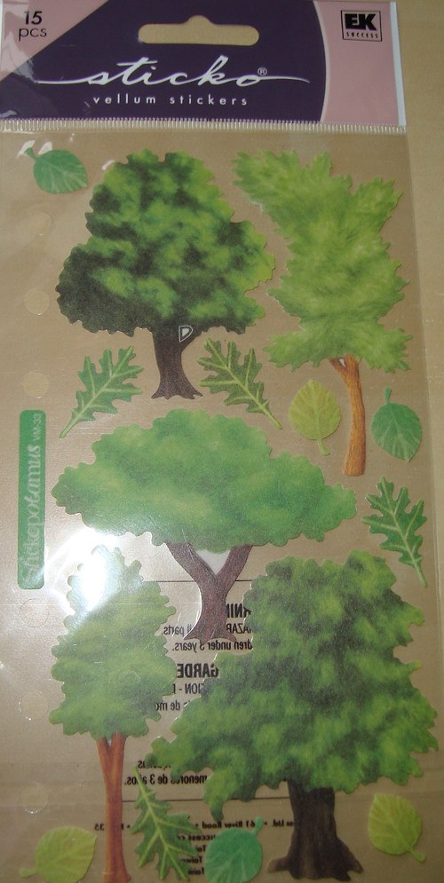 Stromy vellum samolepky nálepky scrapbooking — foto 4