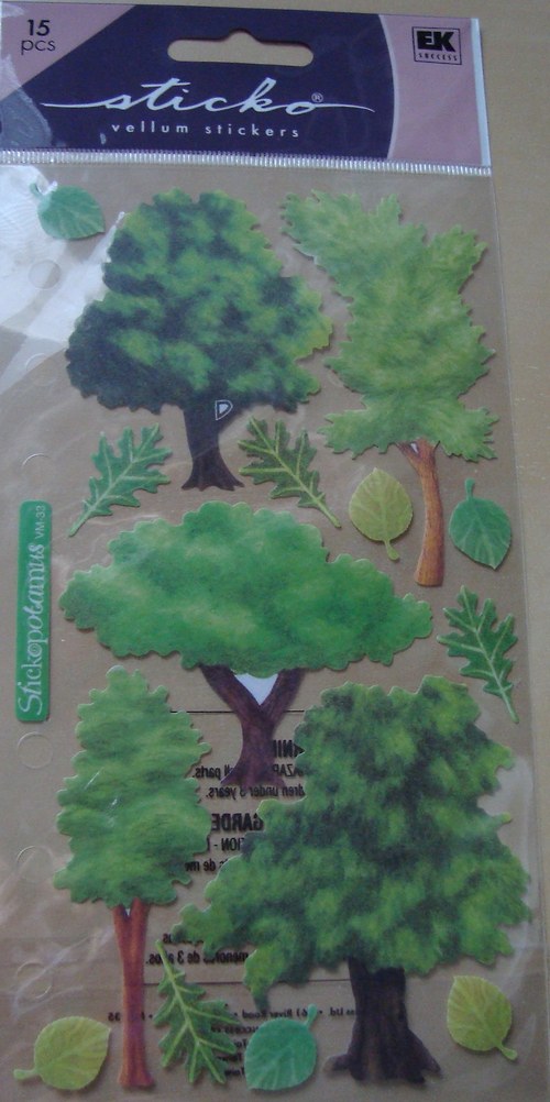 Stromy vellum samolepky nálepky scrapbooking — foto 5