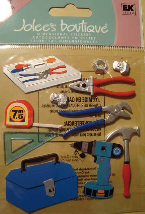 Nářadí 3D samolepky scrapbook — foto 3