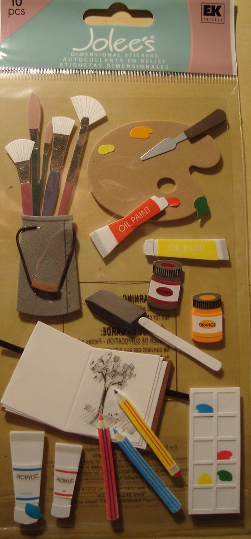 Malování 3D samolepky scrapbook — foto 5