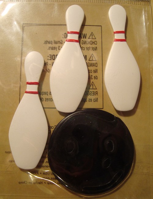 Bowling 3D samolepky scrapbook — foto 3