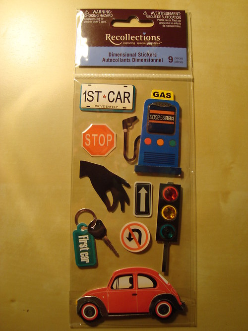Moje první auto 3D samolepky scrapbook — foto 4